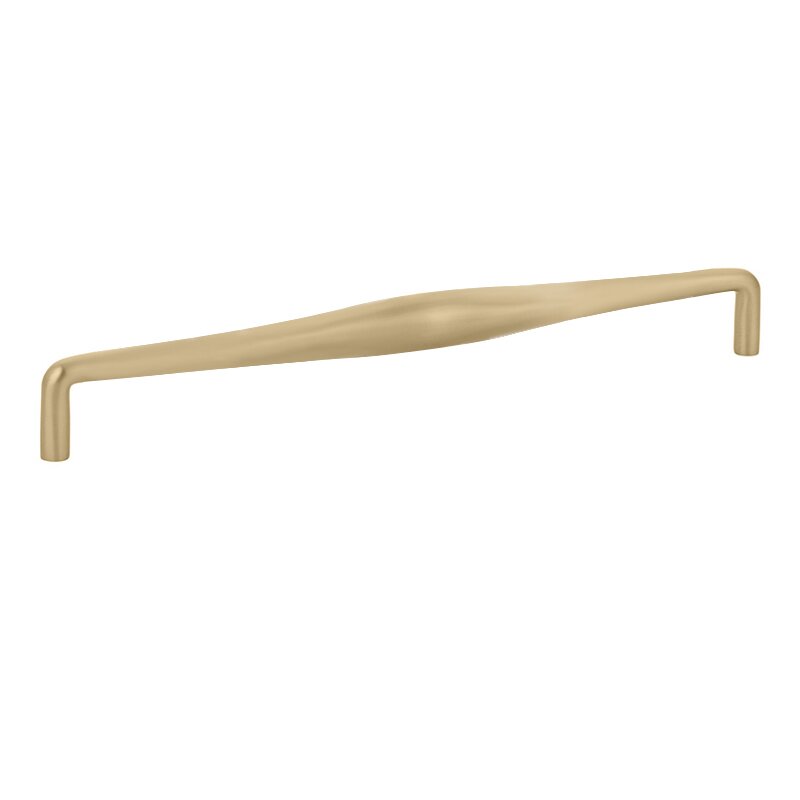 The Emtek Dane Cabinet Pull in Satin Brass finish.