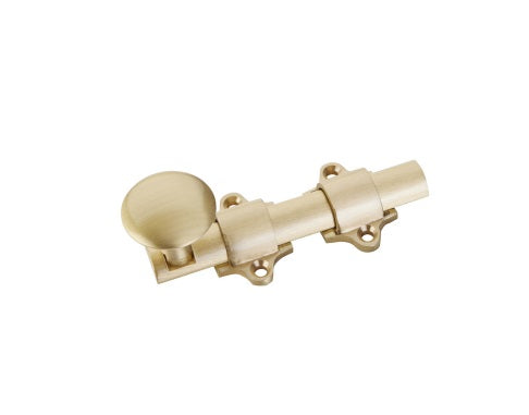 Emtek Dutch Door Surface Bolt 4” in Satin Brass finish