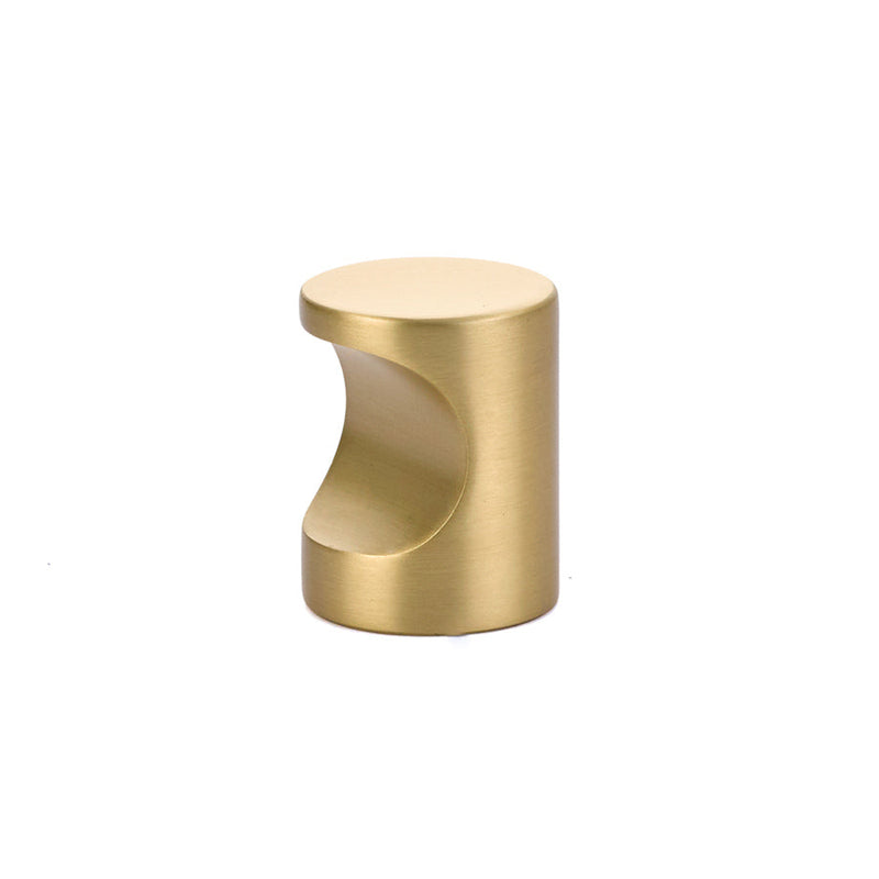 Emtek Finger Cabinet Pull, 1" in Satin Brass finish