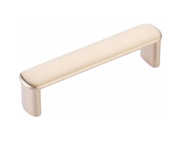 The Emtek Habitat Cabinet Pull in Satin Brass finish