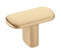 The Emtek Habitat T-Knob in Satin Brass finish