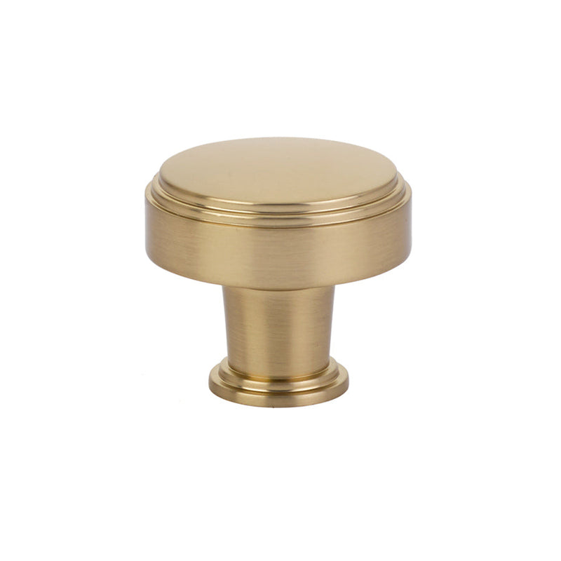 The Emtek Newport Cabinet Knob, 1 5/8" in Satin Brass finish