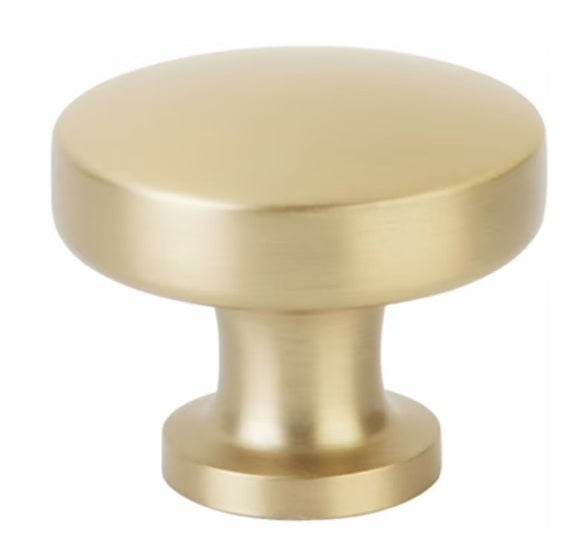 The Emtek Paxton Knob in Satin Brass finish