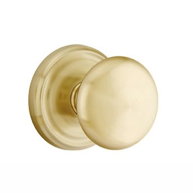 Emtek Providence Knob with Regular Rosette in Satin Brass finish