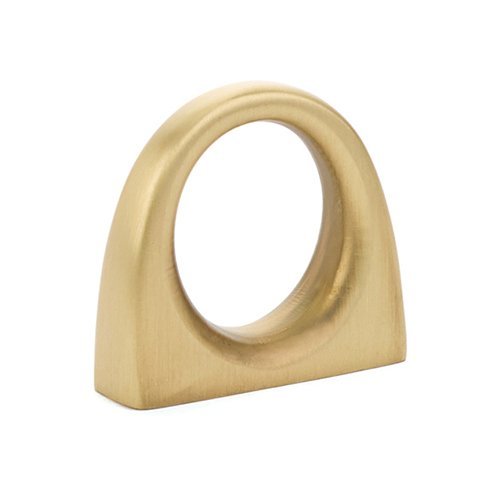 The Emtek Ring Cabinet Knob in Satin Brass finish