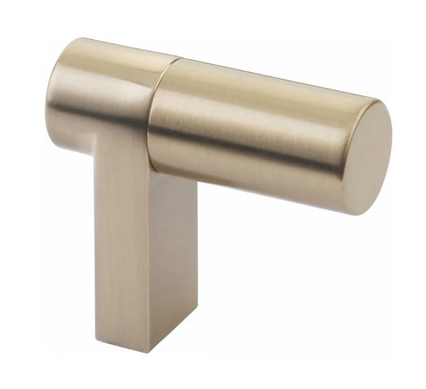 The Emtek Select Rectangular Smooth Cabinet Finger Pull 1 1/2" in Satin Brass finish