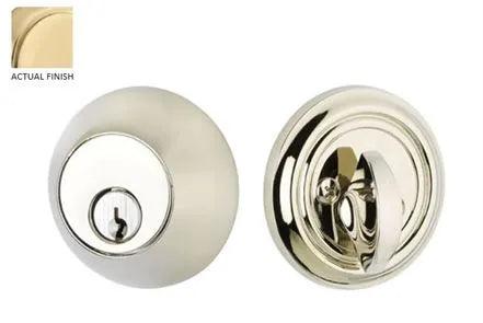 Emtek Single Cylinder Regular Keyed Deadbolt in Satin Brass finish