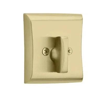Emtek Single Sided Neos Deadbolt in Satin Brass finish