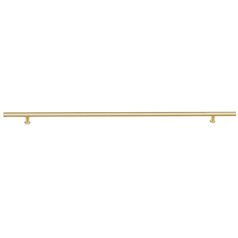 Emtek 24" Round Door Pull in Satin Brass Stainless Steel finish