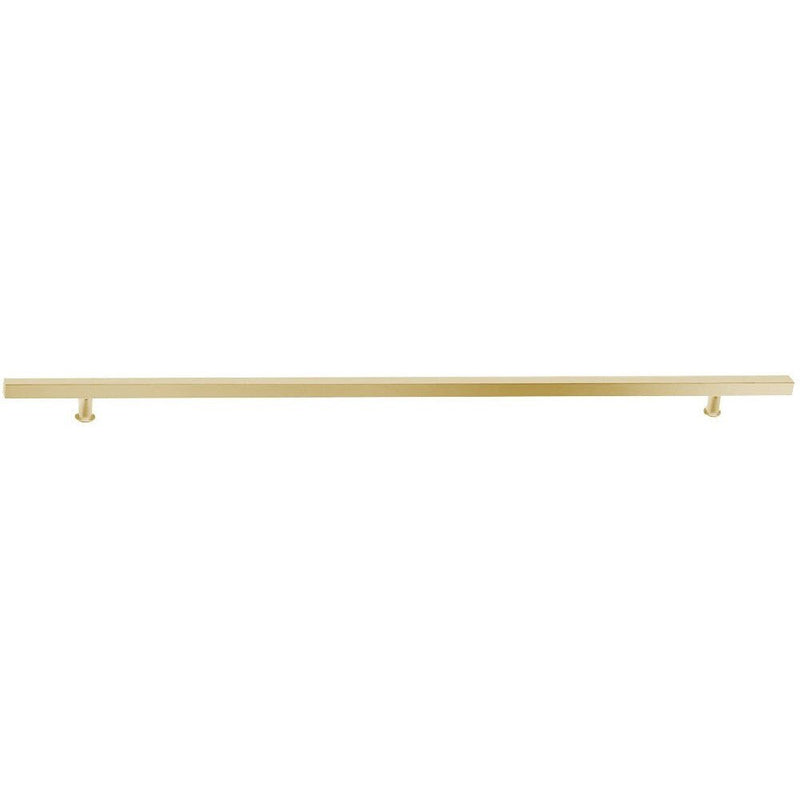 Emtek 24" Square Door Pull in Satin Brass Stainless Steel finish