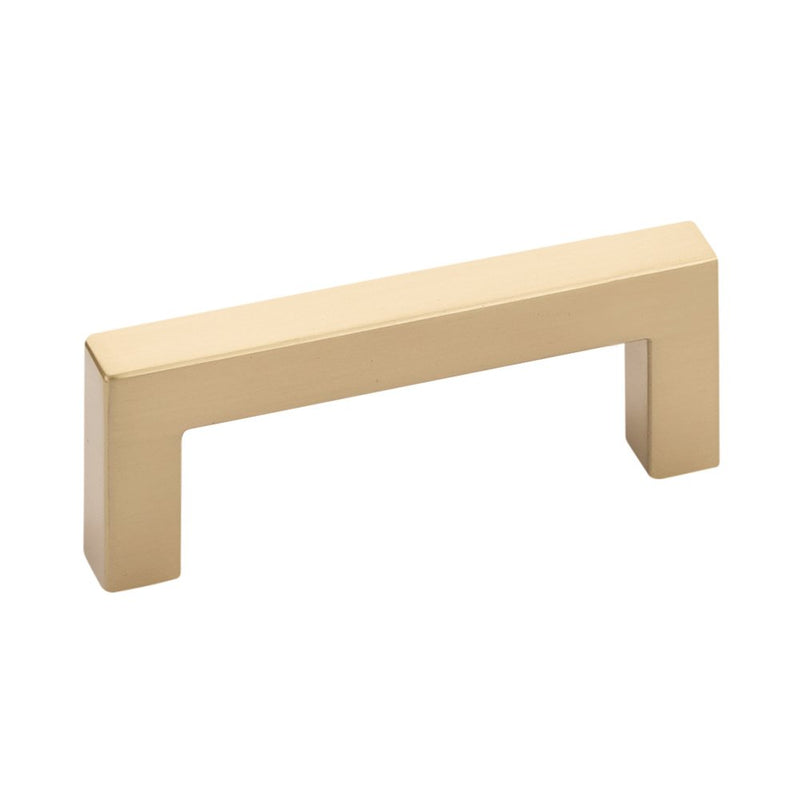 The Emtek Warwick Cabinet Pull in Satin Brass finish