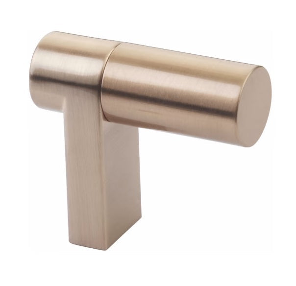 The Emtek Select Rectangular Smooth Cabinet Finger Pull 1 1/2" in Satin Copper finish