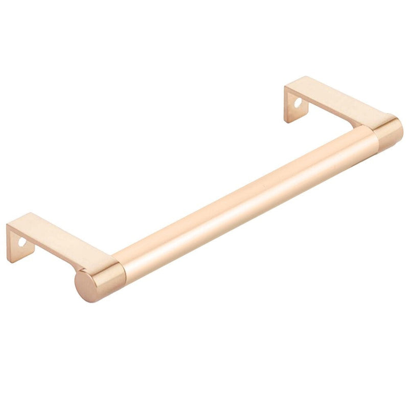 Emtek Select Round Smooth Cabinet Edge Pull in Satin Copper finish