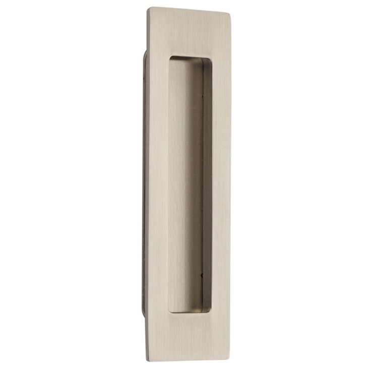 Emtek 6" Modern Rectangular Flush Pull in Satin Nickel finish