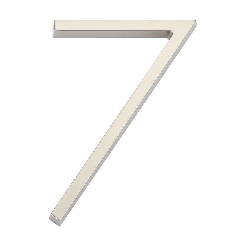 Emtek 7" Modern House Number, No. 7 in Satin Nickel finish