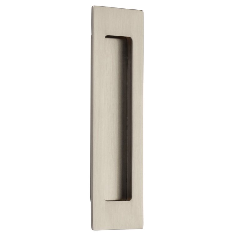 Emtek 7" Modern Rectangular Flush Pull in Satin Nickel finish