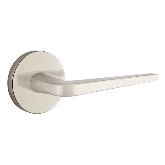 Emtek Athena Lever With Disk Rosette in Satin Nickel finish