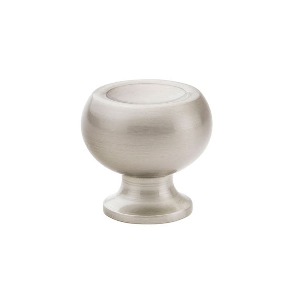 The Emtek Atomic Cabinet Knob, 1" in Satin Nickel finish