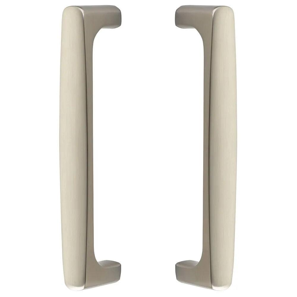 The Emtek Back to Back Urban Modern Door Pull, 8" Center to Center in Satin Nickel finish