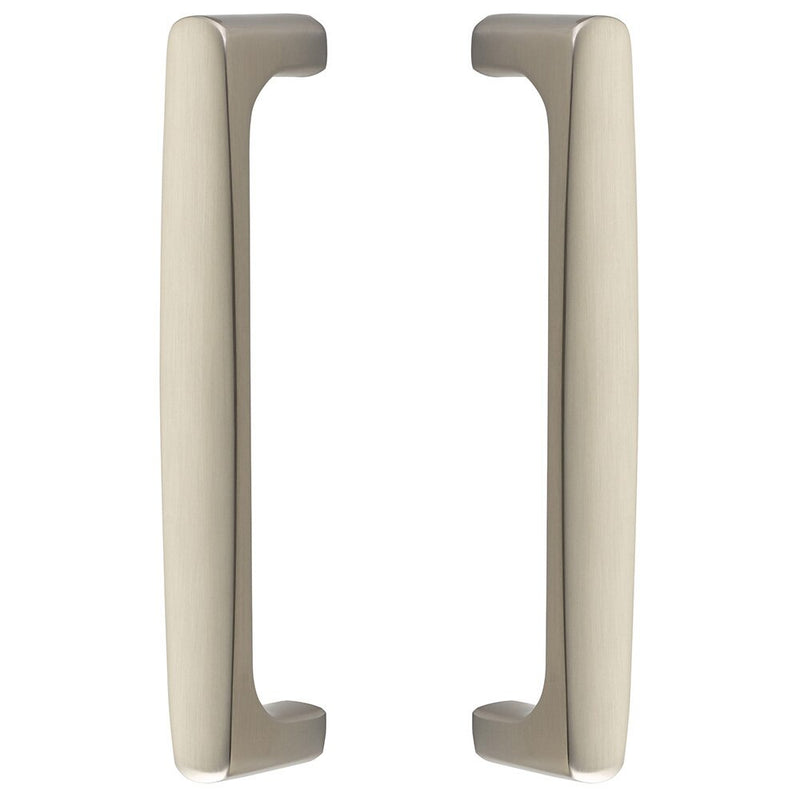 The Emtek Back to Back Urban Modern Door Pull, 8" Center to Center in Satin Nickel finish