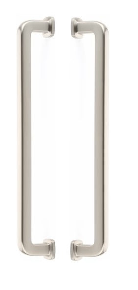 The Emtek Back to Back Westridge Appliance Pull in Satin Nickel finish