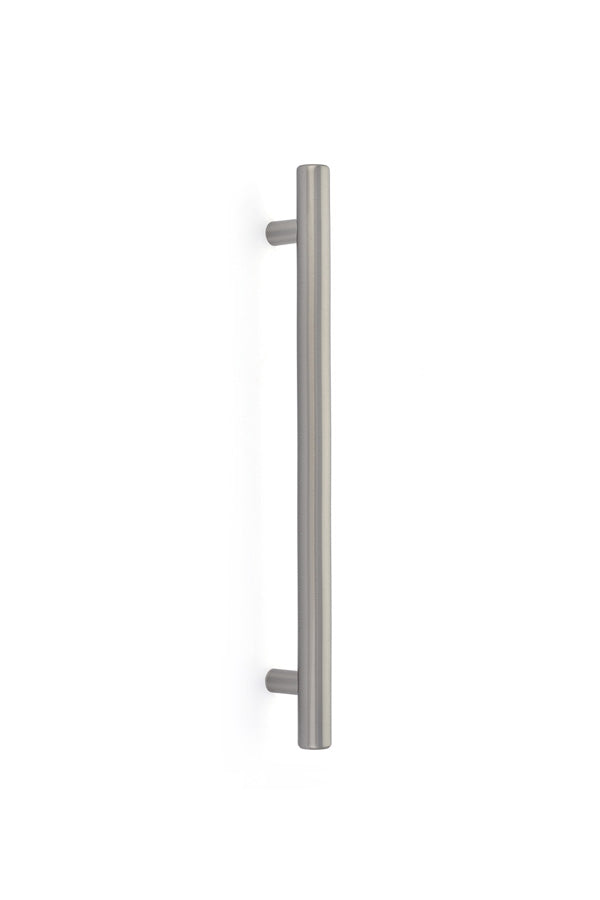 The Emtek Bar Appliance Pull, 12" Center to Center in Satin Nickel finish