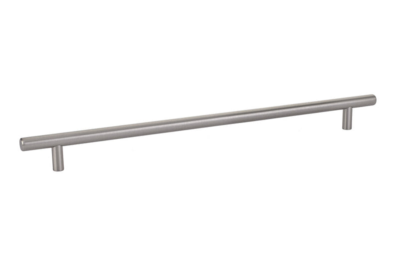 The Emtek Bar Cabinet Pull, 24" Center to Center in Satin Nickel finish