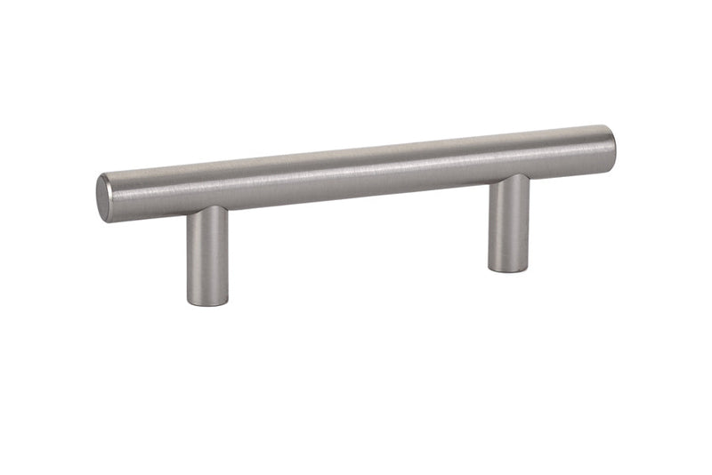 The Emtek Bar Cabinet Pull, 3" Center to Center in Satin Nickel finish