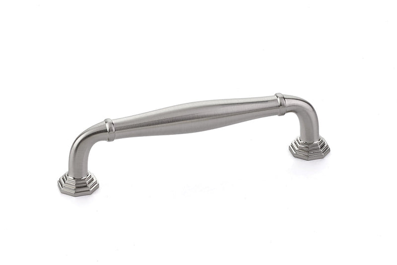 The Emtek Blythe Cabinet Pull, 4" Center to Center in Satin Nickel finish