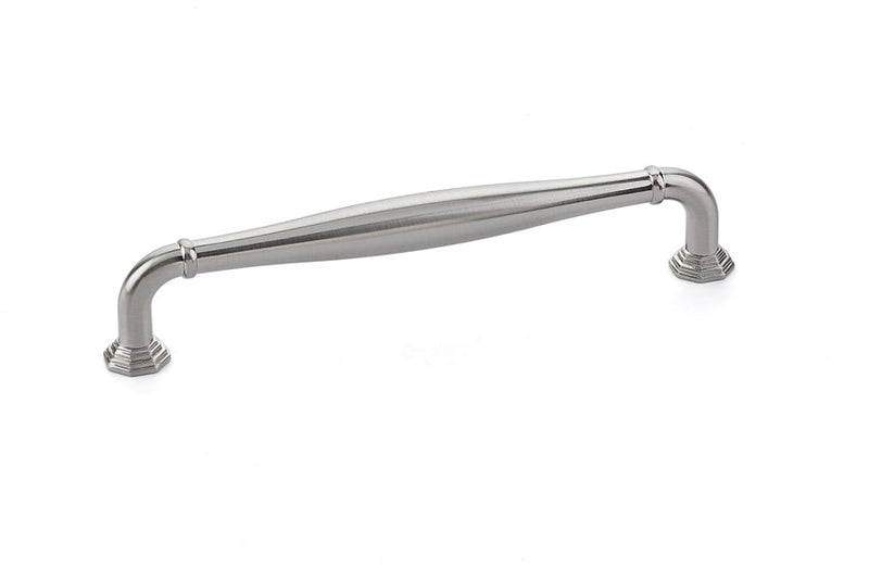 The Emtek Blythe Cabinet Pull, 6" Center to Center in Satin Nickel finish