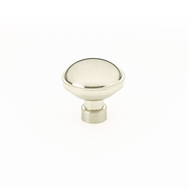 The Emtek Brandt Cabinet Knob, 1 1/4" in Satin Nickel finish