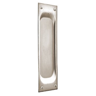 Emtek Classic Rectangular Flush Pull with Surface Screws in Satin Nickel finish