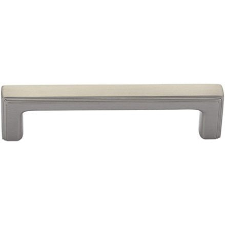 The Emtek Concealed Surface 8" Wilshire Door Pull in Satin Nickel finish