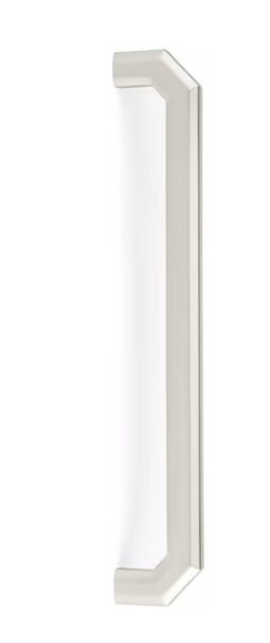 The Emtek Concealed Surface Riviera Appliance Pull in Satin Nickel finish