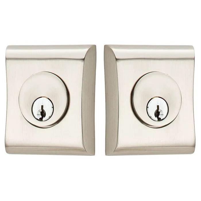 Emtek Double Cylinder Neos Keyed Deadbolt in Satin Nickel finish