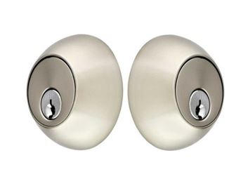 Emtek Double Cylinder Regular Keyed Deadbolt in Satin Nickel finish