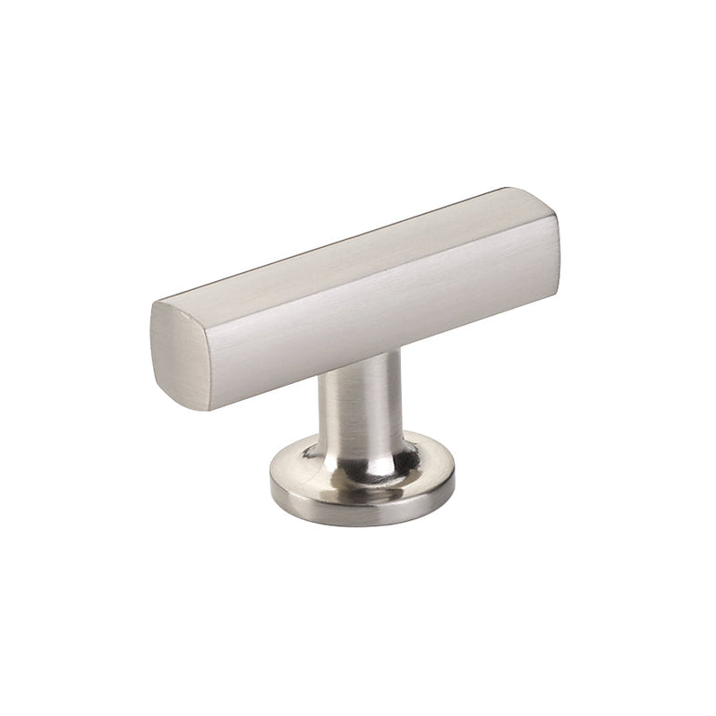 The Emtek Freestone T-Knob 2" in Satin Nickel finish