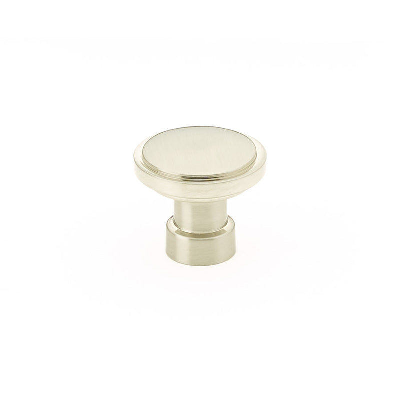 The Emtek Haydon Cabinet Knob, 1 1/4" in Satin Nickel finish