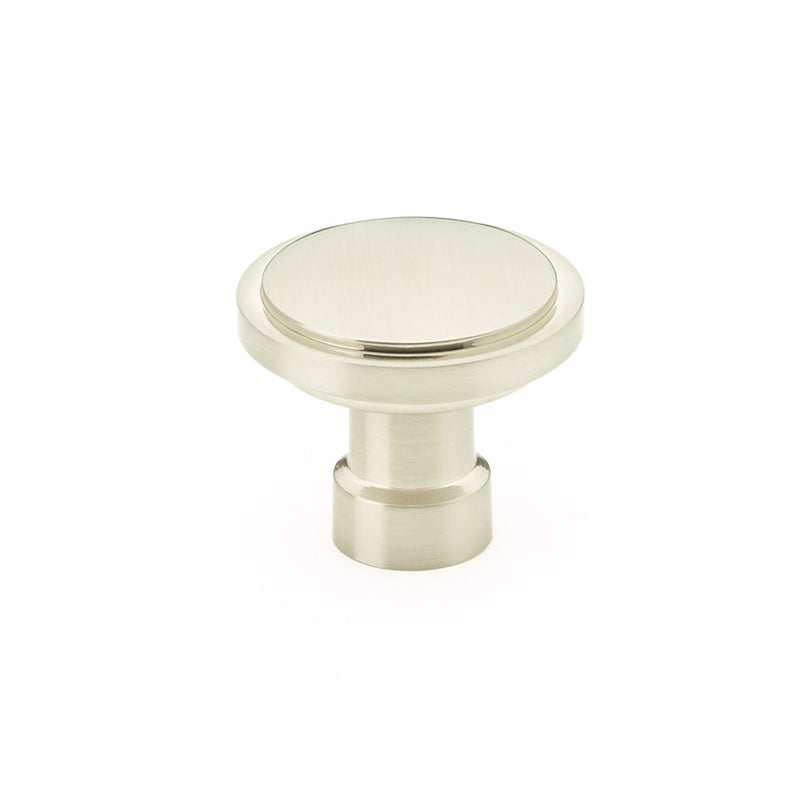 The Emtek Haydon Cabinet Knob, 1 3/4" in Satin Nickel finish