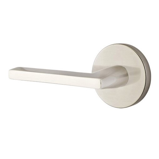 Emtek Helios Lever With Disk Rosette in Satin Nickel finish