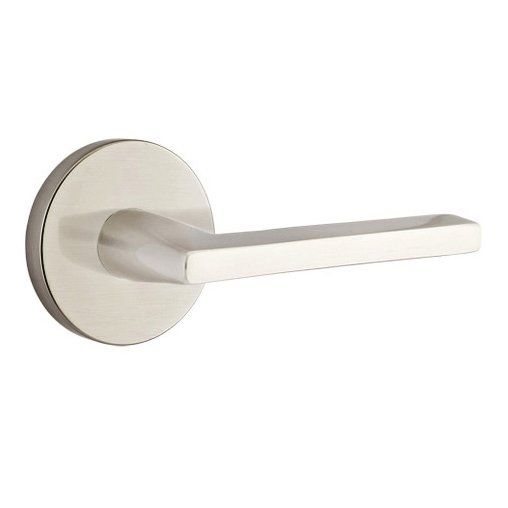 Emtek Helios Lever With Disk Rosette in Satin Nickel finish