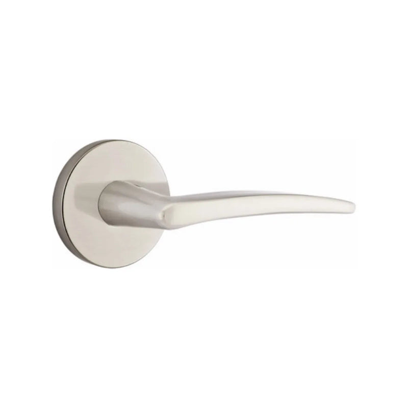 Emtek Poseidon Lever With Disk Rosette in Satin Nickel finish