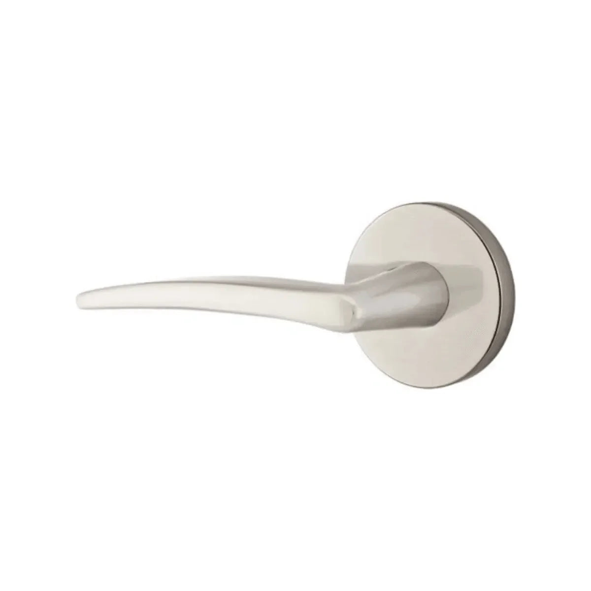 Emtek Poseidon Lever With Disk Rosette in Satin Nickel finish