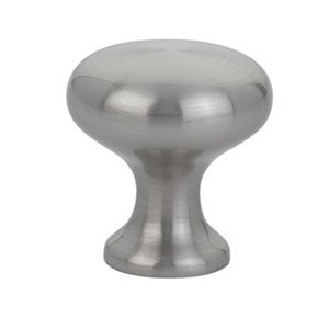 The Emtek Brass Providence Knob 1" Wide (1" Projection) in Satin Nickel finish