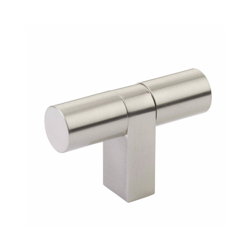 The Emtek Select Bar Smooth Cabinet T-Knob, 3 1/8" in Satin Nickel finish