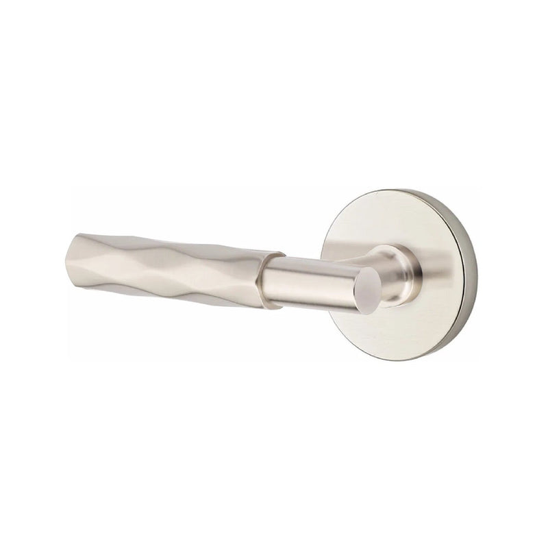 Emtek Select T-Bar Tribeca Lever with Disk Rosette in Satin Nickel finish