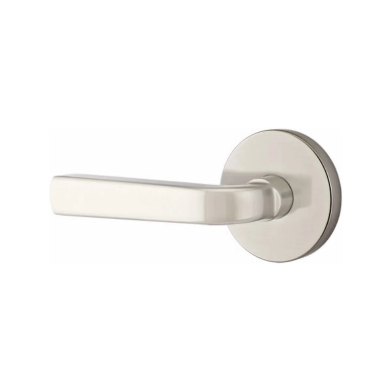 Emtek Sion Lever With Disk Rosette in Satin Nickel finish