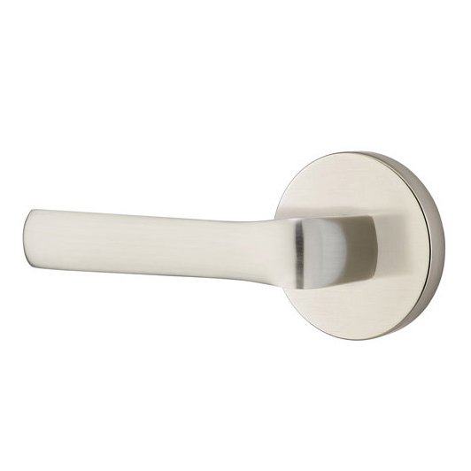 Emtek Spencer Lever With Disk Rosette in Satin Nickel finish