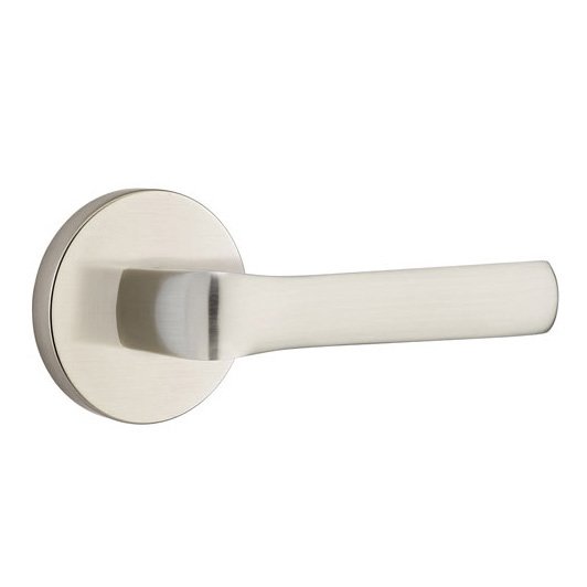 Emtek Spencer Lever With Disk Rosette in Satin Nickel finish