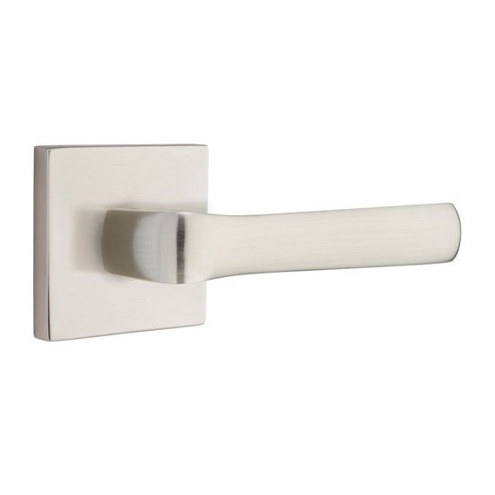 Emtek Spencer Lever With Square Rosette in Satin Nickel finish